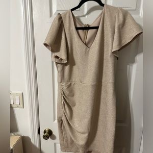 FTF Very Pretty Gold Sparkle Dress